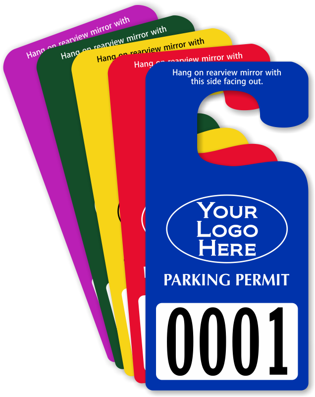 Custom Parking Hag Tag Printing